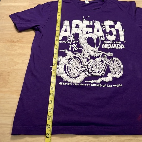 Area 51 Groom Lake Motorcycle Club 2015 T Shirt, Women Size M - Picture 4 of 11